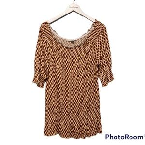 Lascana X Venus Smocked 3/4 Sleeve Blouse | Size XL